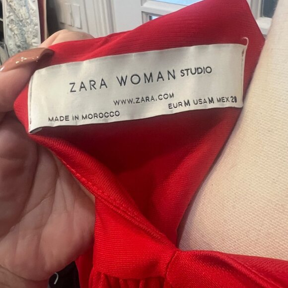 Zara Woman Red Shirt - Picture 7 of 7